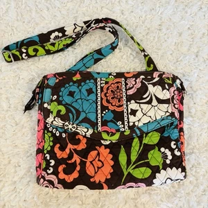 Vera Bradley Tablet Laptop Hipster Crossbody Bag Lola Pattern Floral Travel - Picture 1 of 8