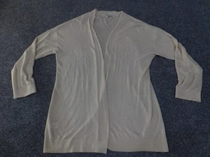 LOFT Cárdigan Mujer Grande Beige Frente Abierto Ligero Tejido Manga Larga Suéter - Imagen 1 de 13