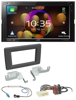 JVC DAB MP3 2DIN Bluetooth USB Autoradio für Renault Master (ab 2019) - Bild 1 von 4