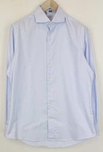 SUITSUPPLY Herren Hemd 41/16 extra schmal blau formell gestreift reine Baumwolle anprobieren - Bild 1 von 11