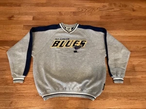Sudadera de hockey Lee Sport St Louis Blues vintage talla grande (L) gris bordada - Imagen 1 de 23