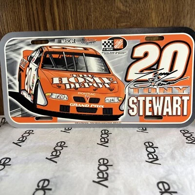 NASCAR #20 Tony Stewart plástico Wincraft matrícula 12" x 6" Foto 1 de 4