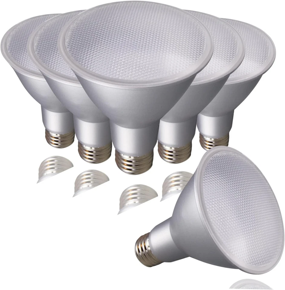 Satco S29431 - 12.5 Watt PAR30LN LED Light Bulbs - 3000K - 6 Pack - Image 1 of 4