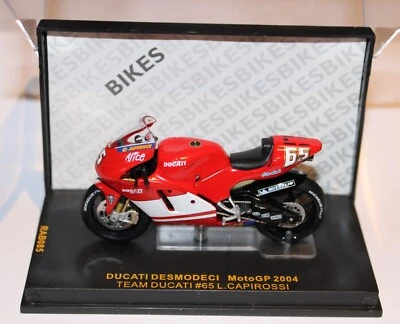 ixo 1/24th scale RAB085 Ducati Desmodeci MotoGP 2004 Lorris Capirosi #65 - Image 1 of 3