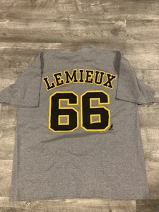 Vintage ‘90’s Pro Edge Pittsburgh Penguins Mario Lemieux T-shirt Mens Large EUC - Picture 1 of 5