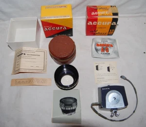 Vintage Accura Model V1-T Teleobjektiv und Blitzgerät - Bild 1 von 6