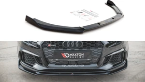 Für Audi RS3 8V FL Front Diffusor Splitter V3 Maxton Design Glanz Schwarz ABS - Bild 1 von 8