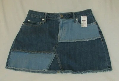 Damas "American Rag Cie" Talla 15, Brixton (Azul), Dobladillo Deshilachado, Falda Corta Denim Foto 1 de 4