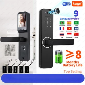Camera Digital Electronic Lock Biometrics Fingerprint Door Lock Electronic Lock - Picture 1 of 41