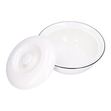 9in Soup Bowl With Lid Large Capacity 1500ml Stew Bowl Harmless White
