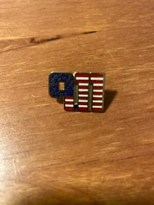 911 Commemorative Gold Tone Enamel LAPEL PIN 1” VG ! - Picture 1 of 3