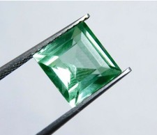 Natural 2.75 Cts Untreated Square Cut Colombian Loose Muzo Emerald Gemstone 
