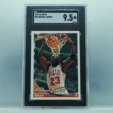 1993-94 Topps Basketball Michael Jordan Bulls *error card* SGC 9.5 045