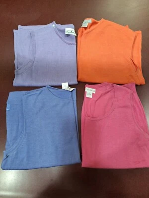 Lote De Colección De 4 Camisetas Sin Mangas XL Mezcla Seda Concepto, Cola, Patchington, August Silk... Foto 1 de 4