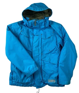 SIMS Jacket Mens M Aquamarine Blue Hooded Insulated Vented Snowboard Ski Coat - Picture 1 of 17
