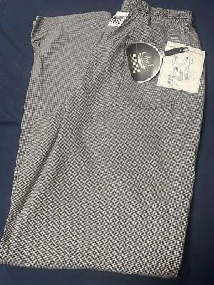 Chef Revival Pants Unisex Size Regular Houndstooth Kitchen Uniform 100% Cotton - Image 1 of 4
