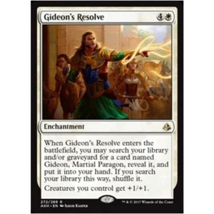 GIDEON'S RESOLVE NM Amonkhet MTG White - Enchantment Rare - Picture 1 of 1