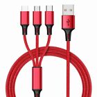 vAccessorize Multi 3 in 1 Micro USB Fast Charging 3 Feet Cable for iPhone Red