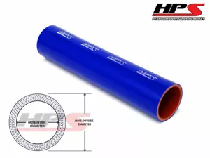 1 ft x LONG HPS 2 3/8" 60mm Silicone Intercooler Turbo Straight Tube Hose BLUE - Picture 1 of 1
