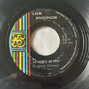 Los Andinos – La Muerte Me Beso 45rpm Latin Pop Bolero BORINQUEN 295 - Picture 1 of 4