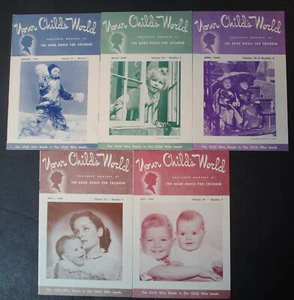 Your Child’s World, The Book House For Children Lot Of 5 Magazines 1949 RARE! - Picture 1 of 5