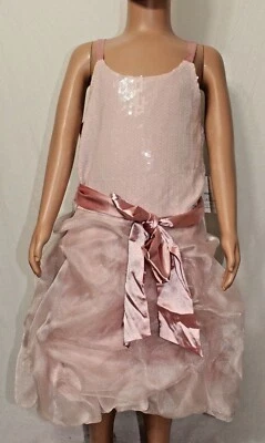 Elisa B. 女孩儿童礼服风格 4444E 尺码 10 颜色粉色全新带标签 — 第 1/4 张图片