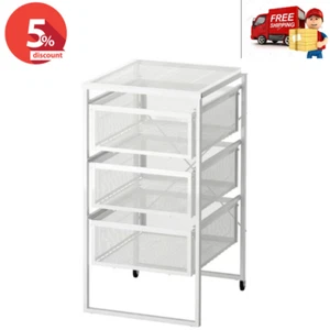 Ikea LENNART Drawer Unit Shelves With Caster-Chest of Drawers With Shelves White - Picture 1 of 6