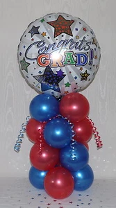 GRADUATION - GRAD - EXAMS - PARTY - FOIL BALLOON DISPLAY - TABLE CENTREPIECE - Picture 1 of 2