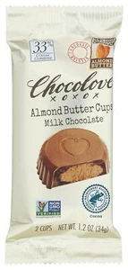 Chocolove Almond Butter Cups Milk Chocolate 1.2 Oz Pack Of 4 - Picture 1 of 2