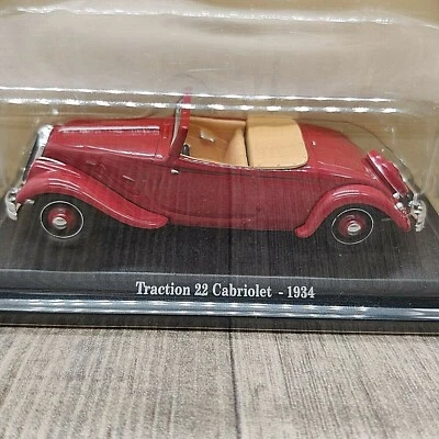 AUTO CITROEN TRACTION 22 CABRIOLET 1934 UH PER ATLAS 1:43 NUOVA SCATOLA - Immagine 1 di 4