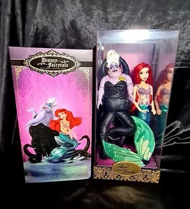 DISNEY STORE FAIRYTALE DESIGNER COLLECTION ARIEL & URSULA LITTLE MERMAID VILLAIN - Imagen 1 de 13