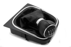 Per VW Golf 5 6 V VI Plus Jetta Caddy 2K Eos 5 marce pomello del cambio cuffia del cambio - Foto 1 di 1