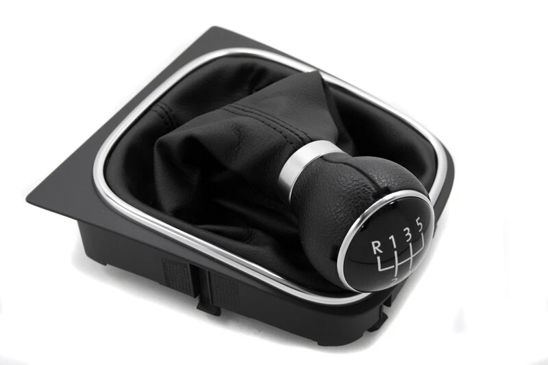 Per VW Golf 5 6 V VI Plus Jetta Caddy 2K Eos 5 marce pomello del cambio cuffia del cambio - Immagine 1 di 1