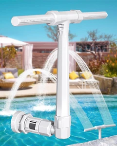 2025 Höhenverbesserung Poolbrunnen - Dual Spray Hochdruckverstellbarer Wasserfall - Bild 1 von 12