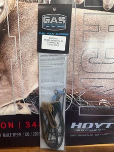 Gas Bowstrings Hoyt Ventum Pro 30 Ghost Camo Strings White Speed Nock - Picture 1 of 1