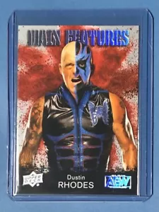 DUSTIN RHODES AEW MAIN FEATURES SILVER parallel # MF - 12 2021 Upper Deck - Picture 1 of 2