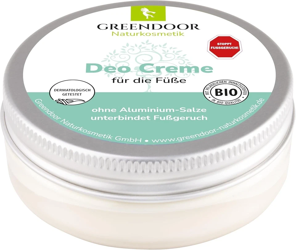 MARKENLOS Nie Mehr Fuß-Geruch, GREENDOOR Fussdeo Creme 50Ml Gegen Fussgeruch, Fuss Deo Veg