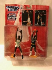 1997 Kenner Starting Lineup Classic Doubles Wilt Chamberlain Bill Russell MOC 