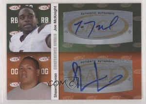 2010 SAGE Squared Dual Auto Joe McKnight Shawn Lauvao #A94 Auto