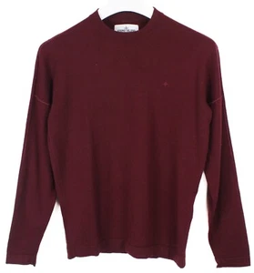 Stone Island Damen Groß 100% Wolle Weinrot Mischung Pullover Sweatshirt - Bild 1 von 7