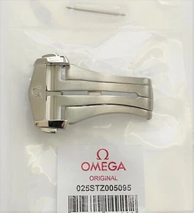 Original Omega Seamaster 20 mm gebürsteter Stahl Faltschnalle Verschluss # STZ005095 - Bild 1 von 5