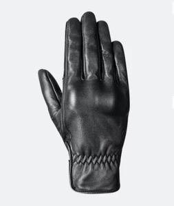 Ladies Leather Short Cuff Motorcycle Gloves Black IXON Nizo Retro Classic Small - Picture 1 of 3