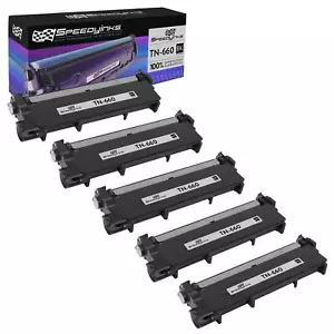 Compatible Toner Replacementfor Brother TN660 High-Yield (Black, 5-Pack) - Picture 1 of 4