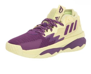 Adidas Dame 8 Men's Athletic Sneaker Basketball Shoe Yellow Purple GY0383 Sz 10 - Picture 1 of 7