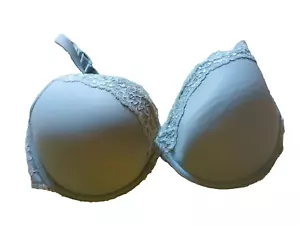 Sujetador Camiseta M&S 36DD Azul/Verde Con Aros Costura Libre Boost Acolchado Push Up - Imagen 1 de 3