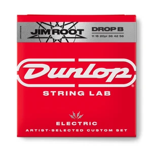 JEU DE CORDES GUITARE ELECTRIQUE JIM ROOT 11-56 DROP B DUNLOP JRN1156DB - Picture 1 of 1