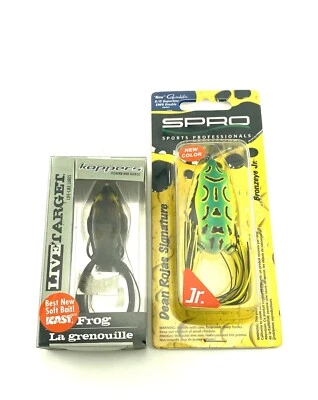 Lot of 2 • SPRO & LIVE TARGET FROG FISHING LURES • TOPWATER - Image 1 of 3
