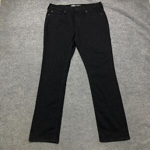 NEW Seven 7 Jeans Mens 36x34 Black Slim Straight Stretch Denim Pants Dark Wash
