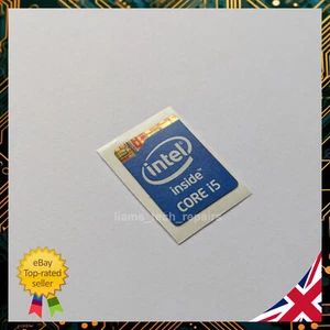 Adesivo Intel Core i5 4a 5a generazione originale Holo Foil Badge 16x21 mm custodia PC portatile - Foto 1 di 3