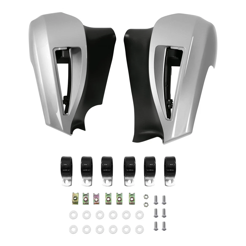 Carenados ventilados inferiores aptos para Indian Roadmaster 2015-2024 plata cuarzo metálico Foto 1 de 4